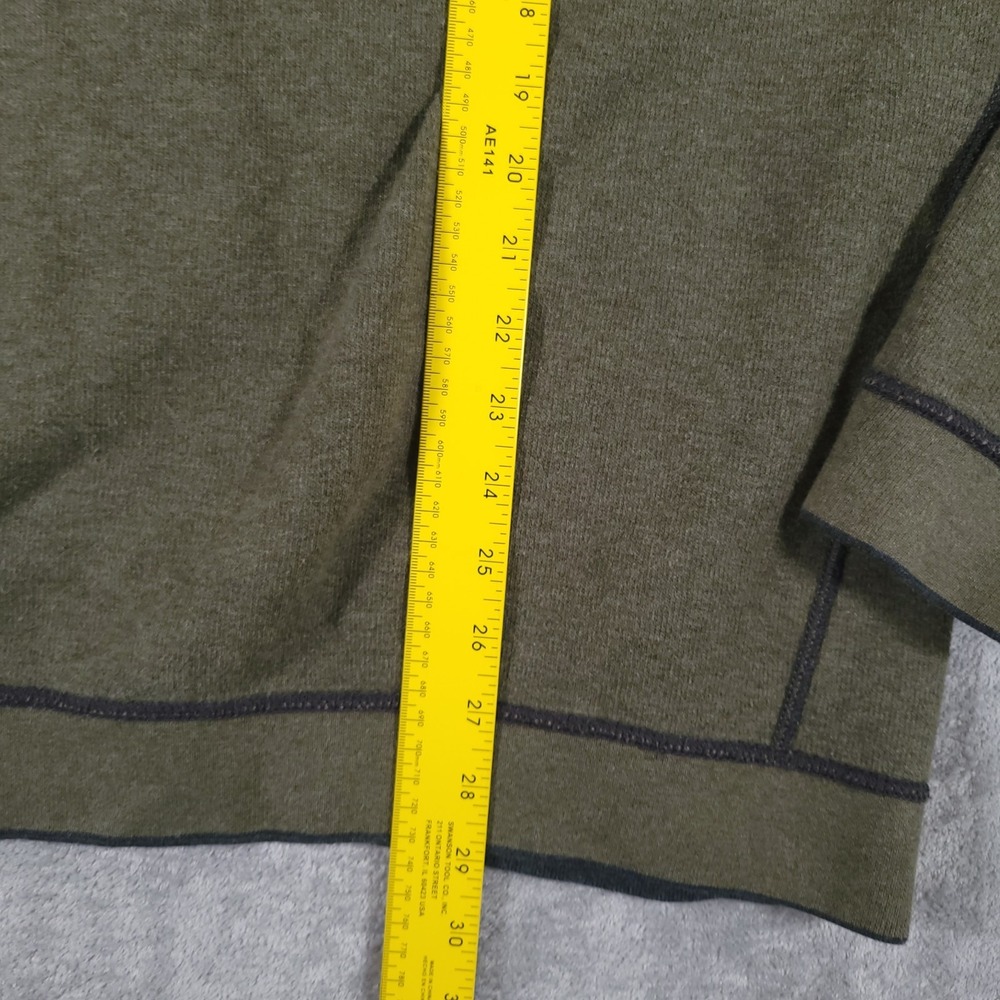 Tommy Bahama Sweater Mens XL Green Gray Reversible Half Zip Pullover Casual - Picture 7 of 9